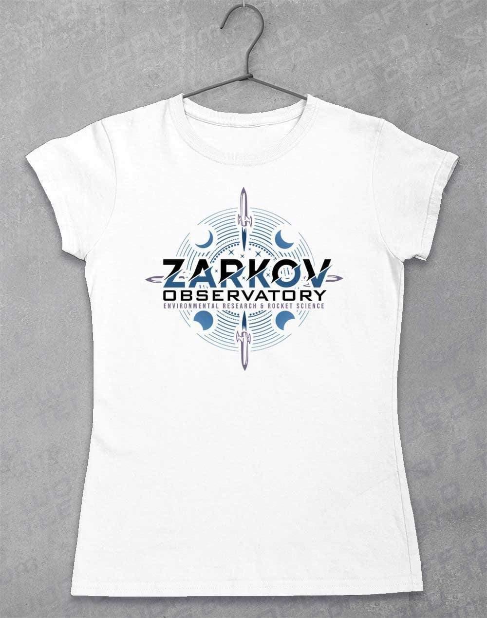 Zarkov Observatory Womens T-Shirt 8-10 / White  - Off World Tees