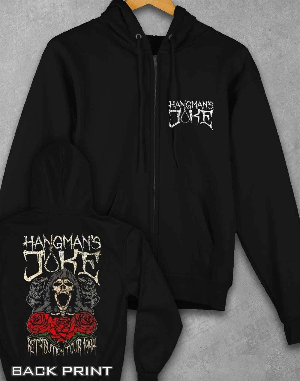 Hangman's Joke Tour 94 with Back Print Ziphood XS / Jet Black  - Off World Tees