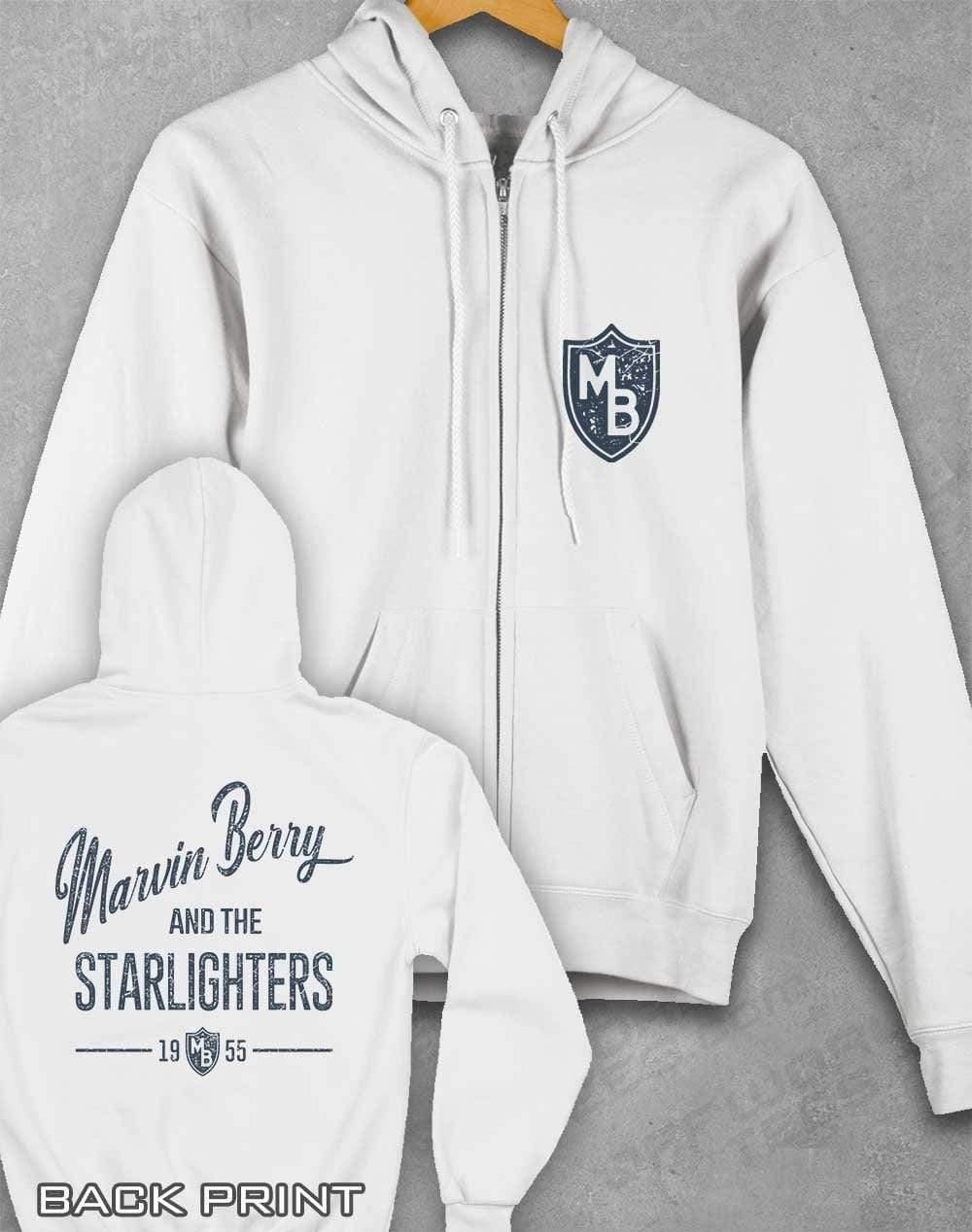 Marvin Berry and the Starlighters Ziphood XS / Arctic White  - Off World Tees