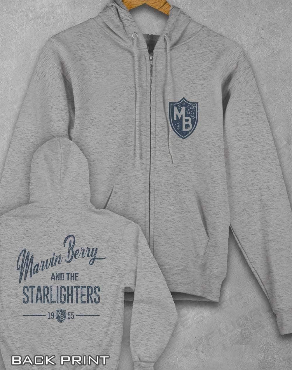 Marvin Berry and the Starlighters Ziphood XS / Heather Grey  - Off World Tees