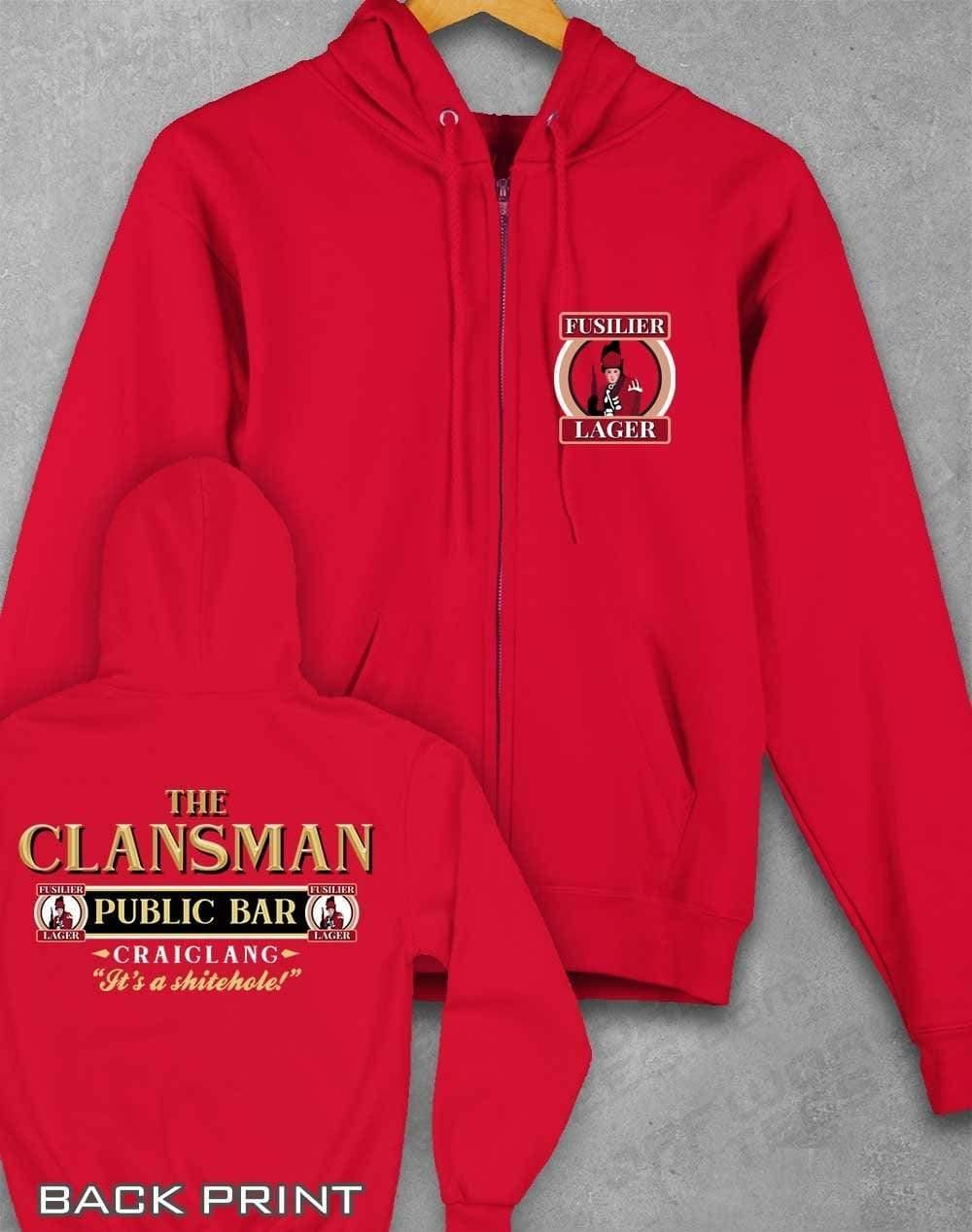 The Clansman Craiglang Ziphood XS / Fire Red  - Off World Tees