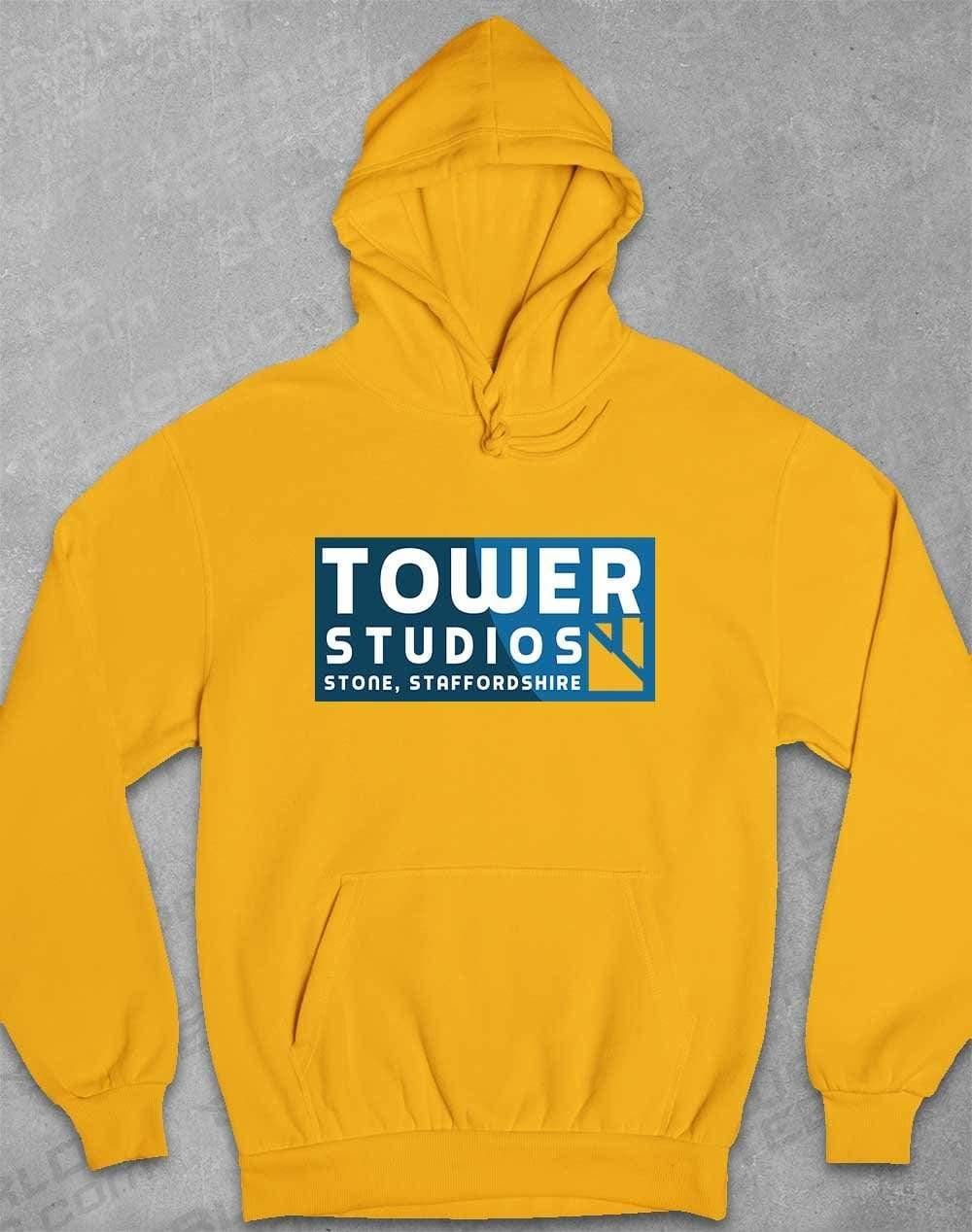 Tower Studios Cut Out Logo Hoodie XS / Gold  - Off World Tees