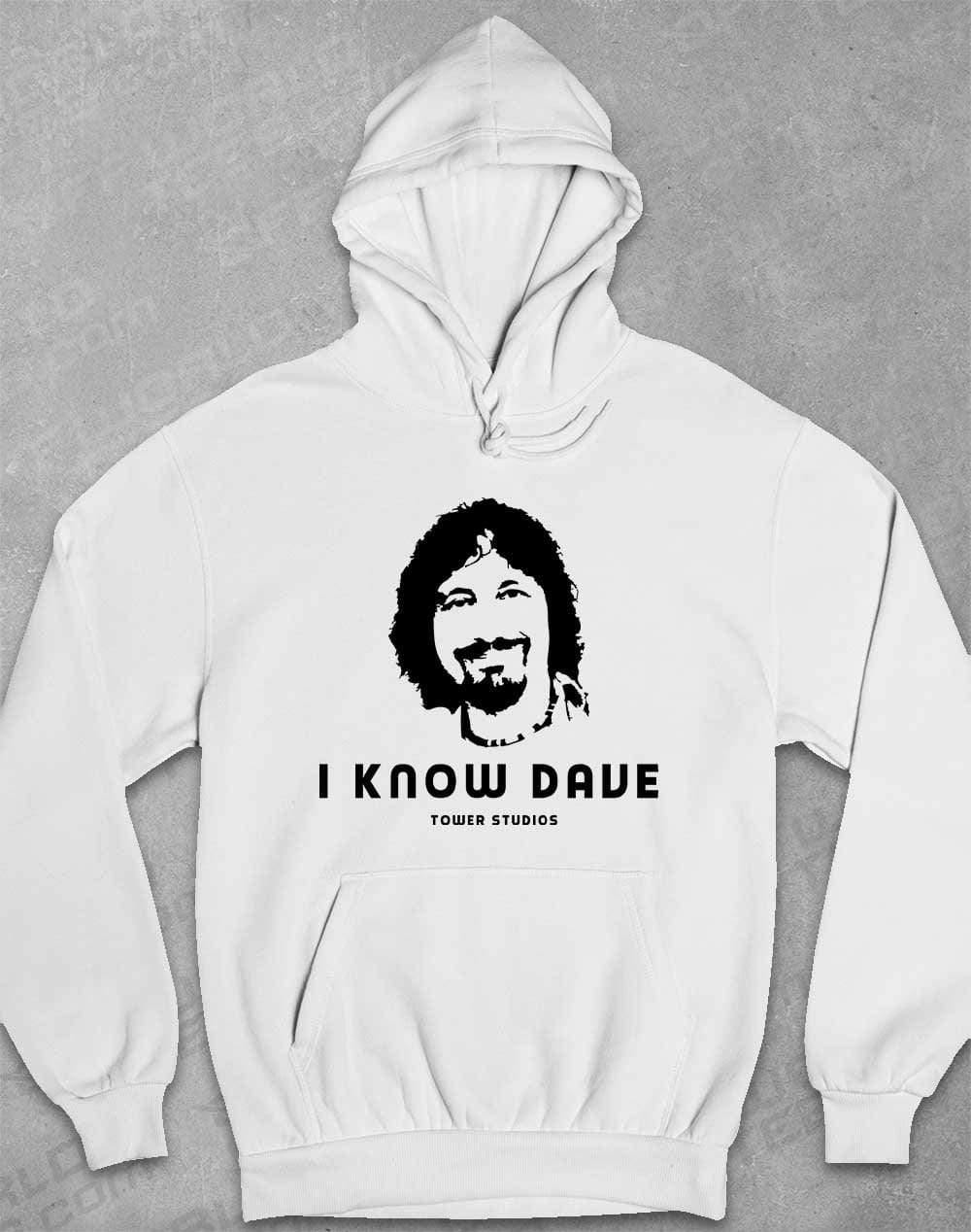 Tower Studios I Know Dave Hoodie XS / Arctic White  - Off World Tees