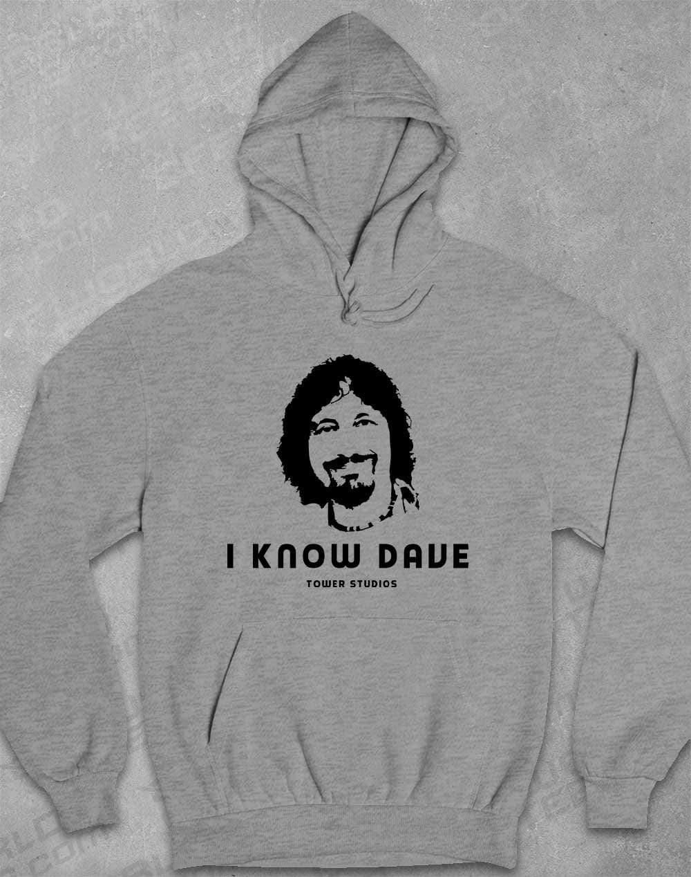 Tower Studios I Know Dave Hoodie XS / Heather  - Off World Tees