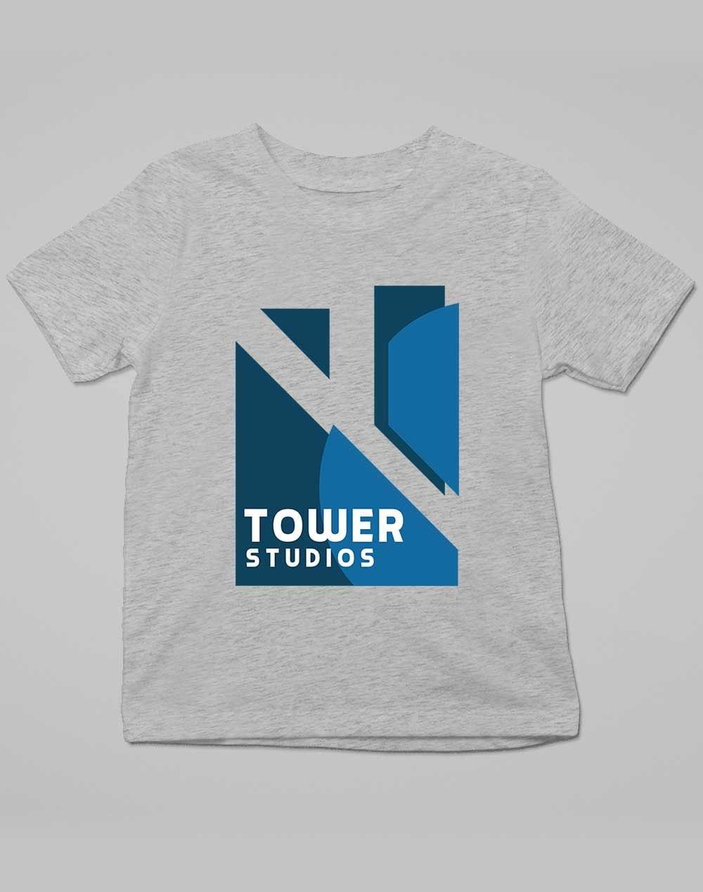Tower Studios Logo Kids T-Shirt 3-4 years / Grey Marl  - Off World Tees