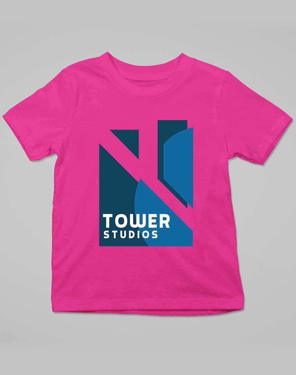 Tower Studios Logo Kids T-Shirt 3-4 years / Orchid Pink  - Off World Tees