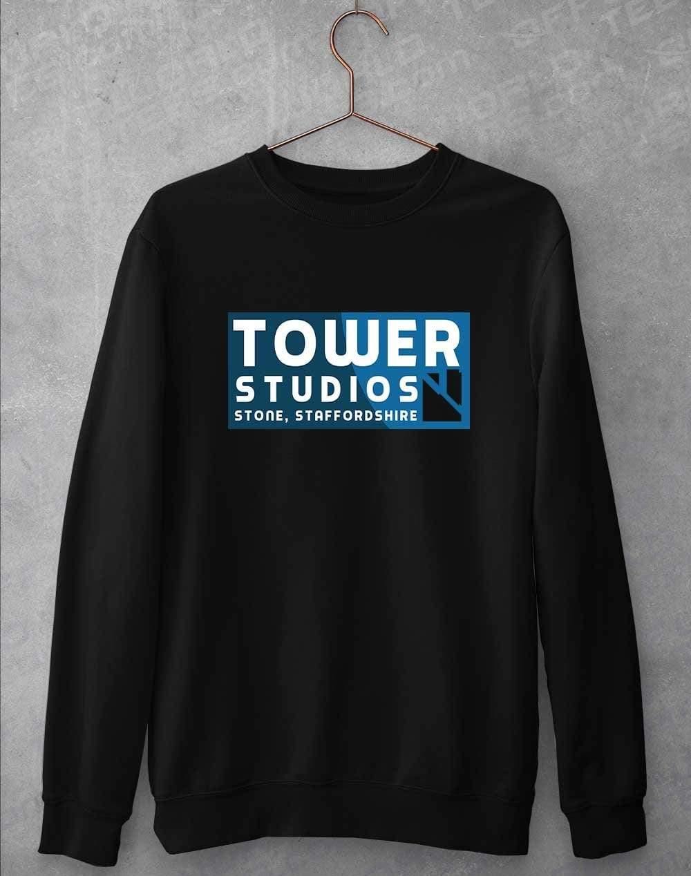 Tower Studios Cut Out Logo Sweatshirt S / Jet Black  - Off World Tees