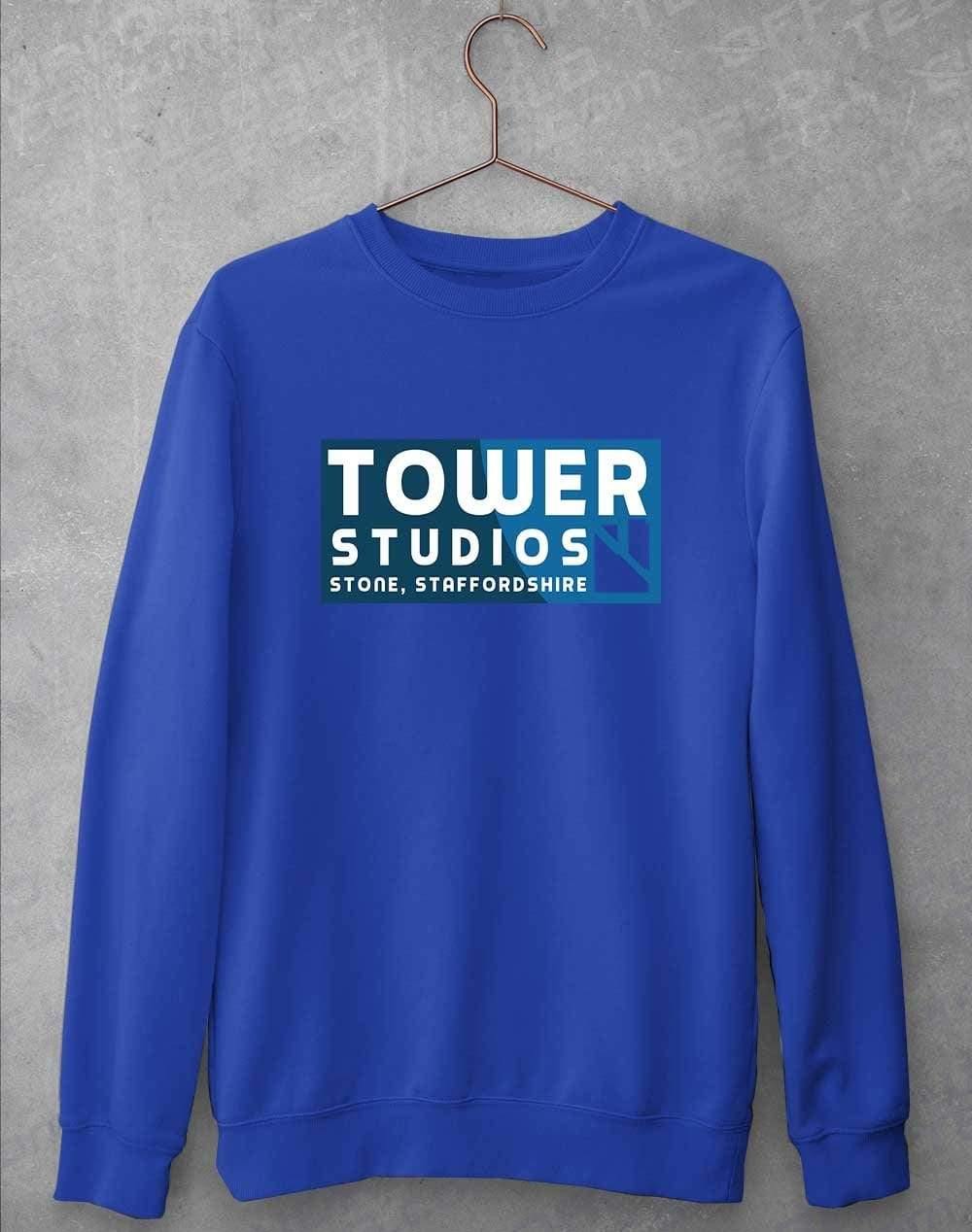 Tower Studios Cut Out Logo Sweatshirt S / Royal Blue  - Off World Tees