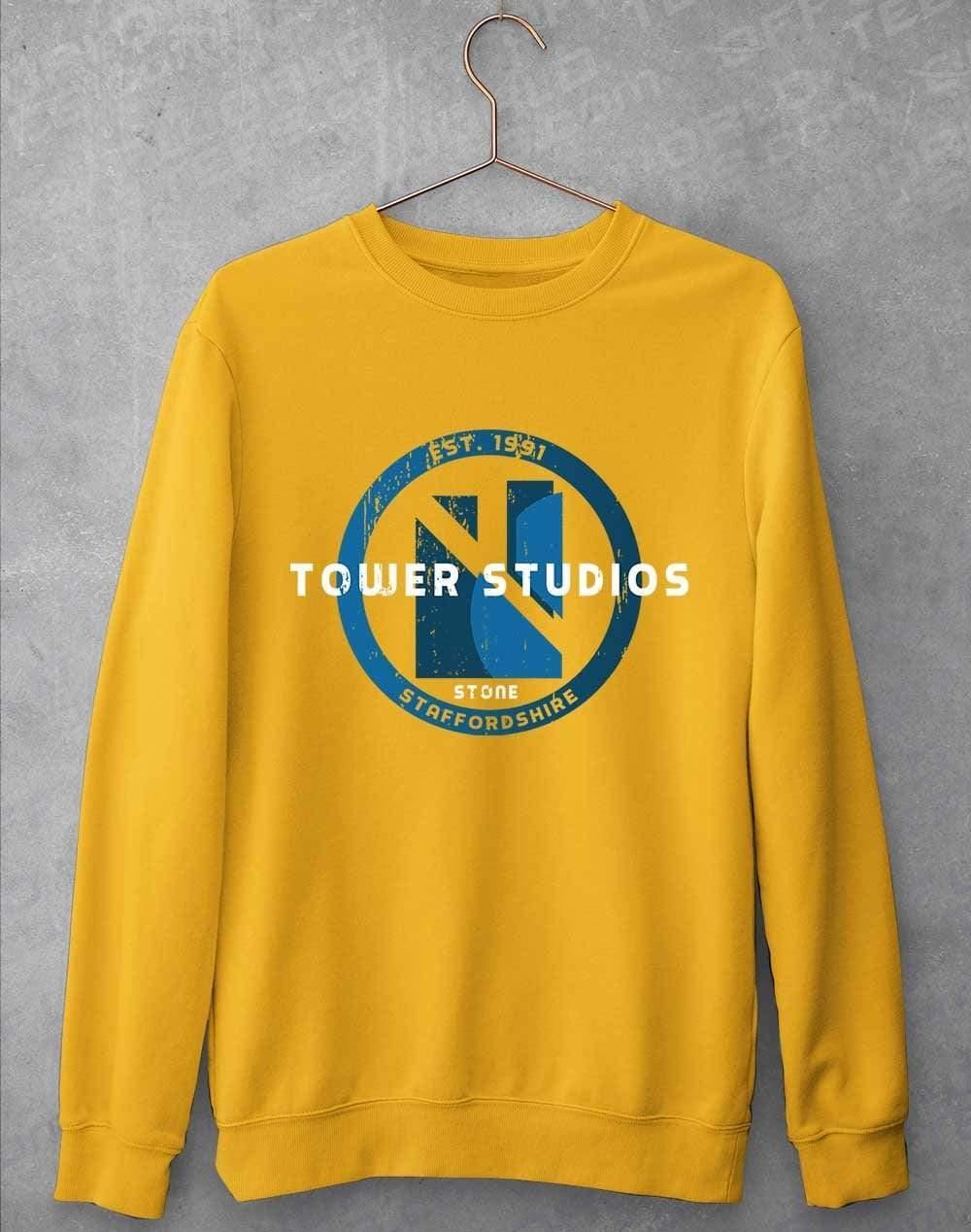 Tower Studios Grunge Circle Sweatshirt S / Gold  - Off World Tees