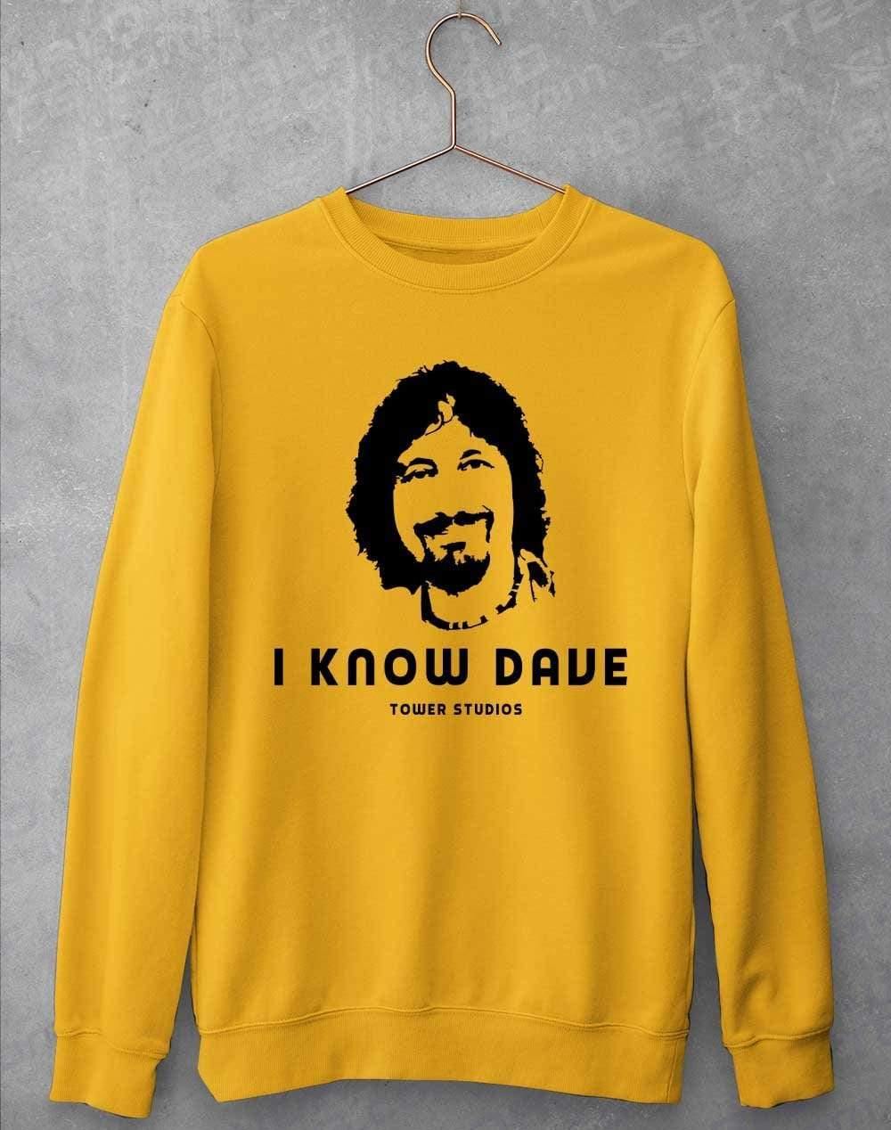 Tower Studios I Know Dave Sweatshirt S / Gold  - Off World Tees