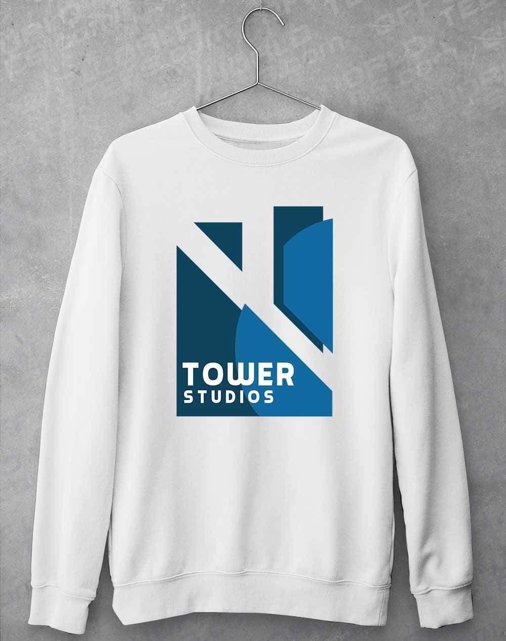 Tower Studios Logo Sweatshirt S / Arctic White  - Off World Tees