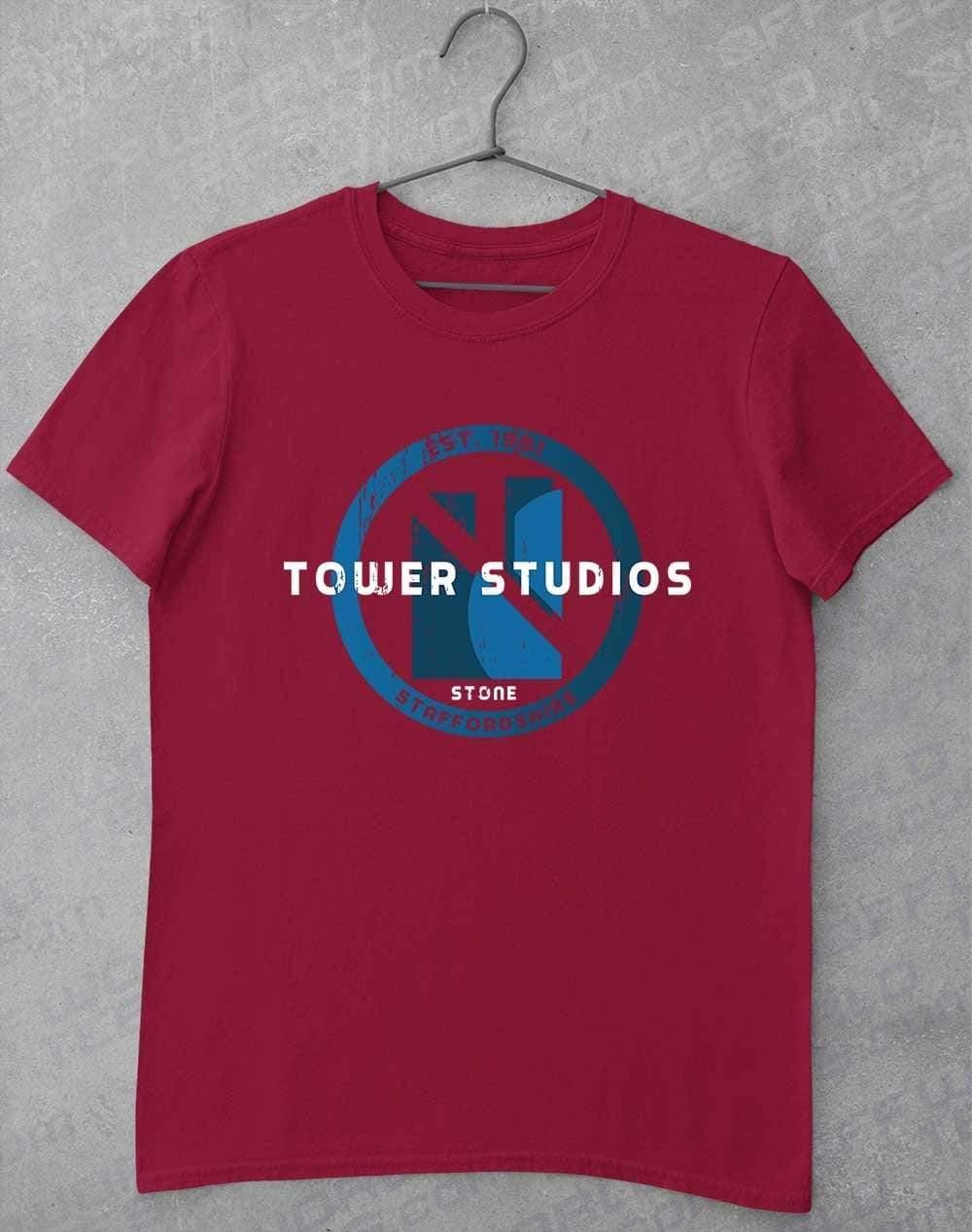 Tower Studios Grunge Circle T-Shirt S / Cardinal Red  - Off World Tees