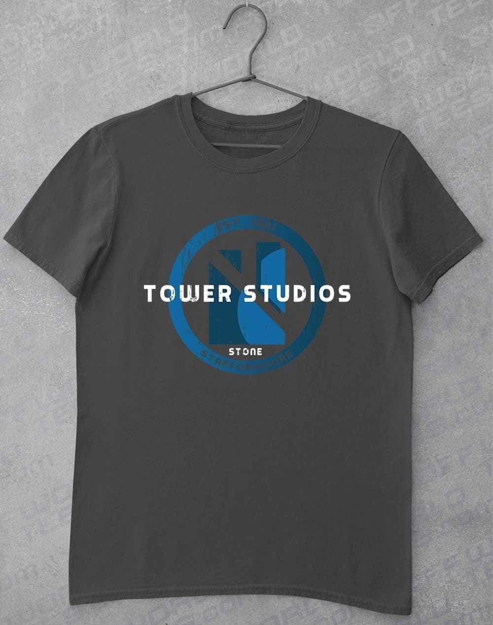 Tower Studios Grunge Circle T-Shirt S / Charcoal  - Off World Tees