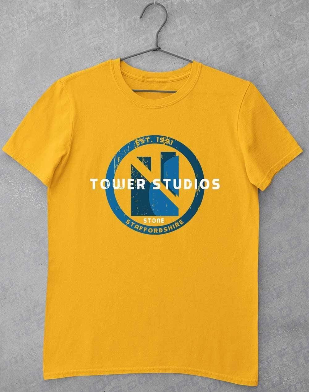 Tower Studios Grunge Circle T-Shirt S / Gold  - Off World Tees