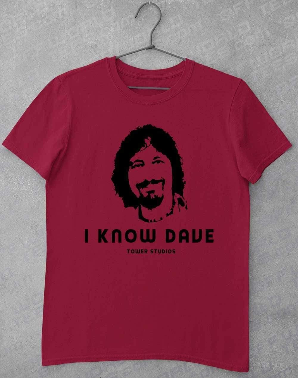 Tower Studios I Know Dave T-Shirt S / Cardinal Red  - Off World Tees