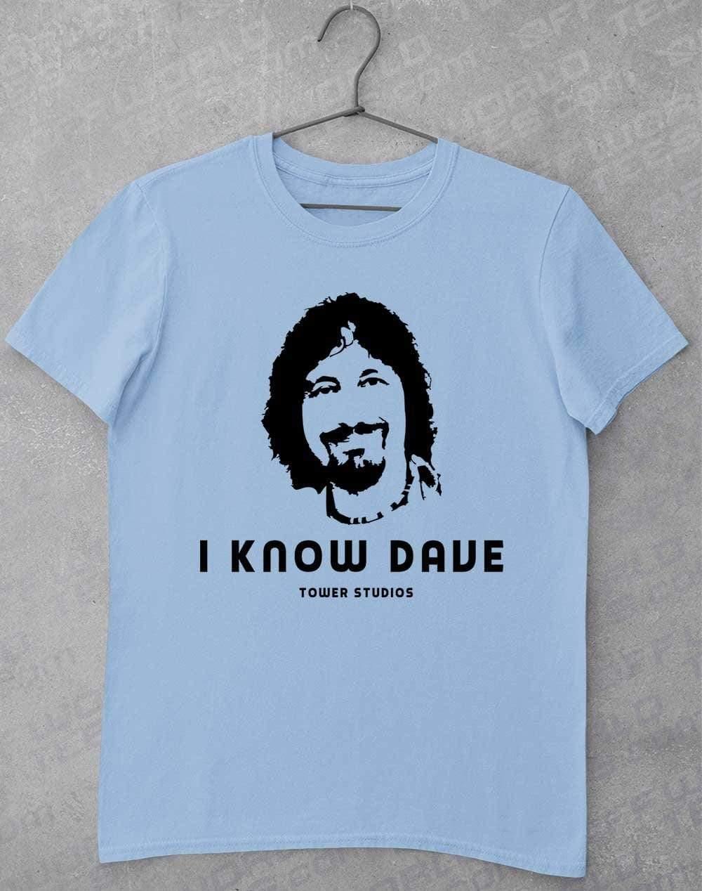 Tower Studios I Know Dave T-Shirt S / Light Blue  - Off World Tees
