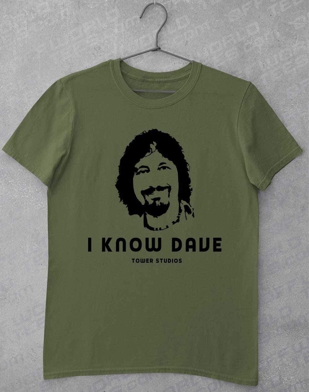 Tower Studios I Know Dave T-Shirt S / Military Green  - Off World Tees
