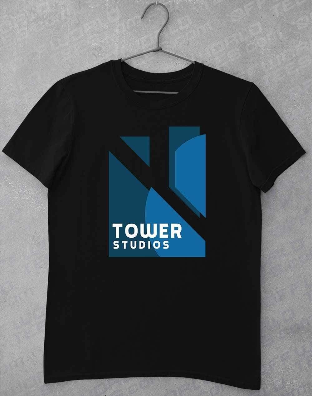 Tower Studios Logo T-Shirt S / Black  - Off World Tees