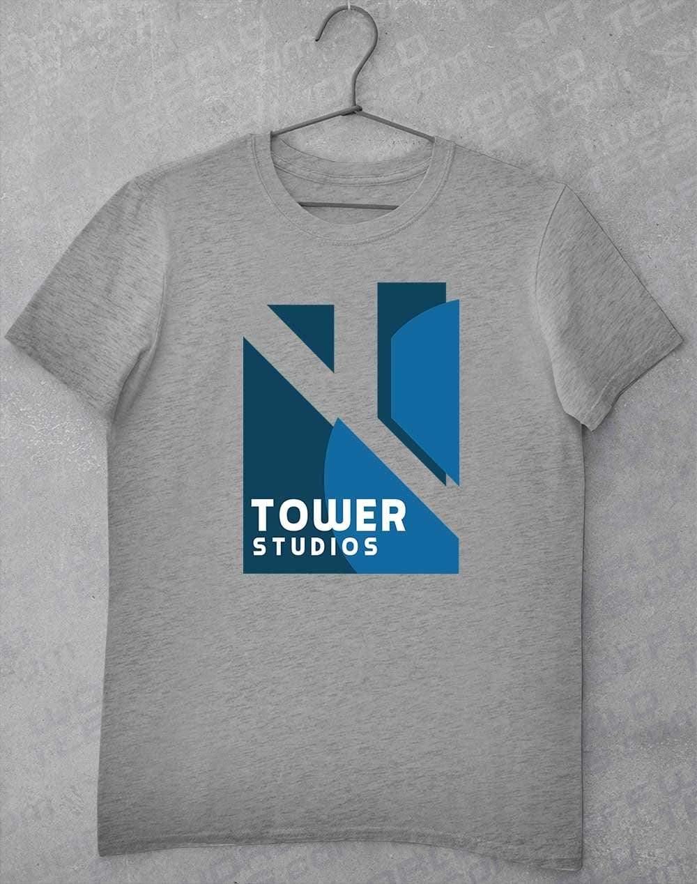 Tower Studios Logo T-Shirt S / Heather Grey  - Off World Tees