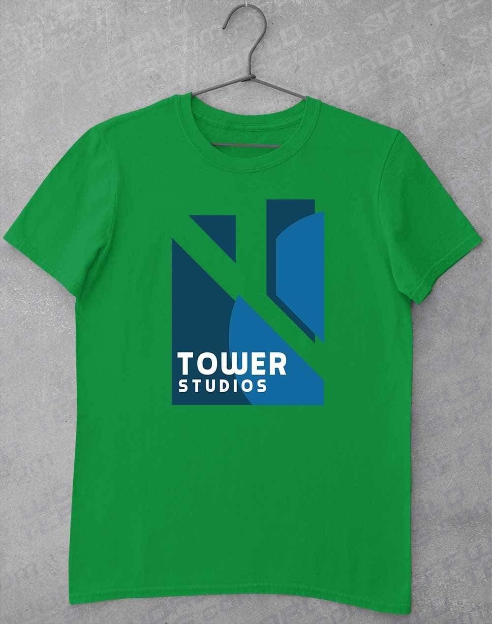 Tower Studios Logo T-Shirt S / Irish Green  - Off World Tees
