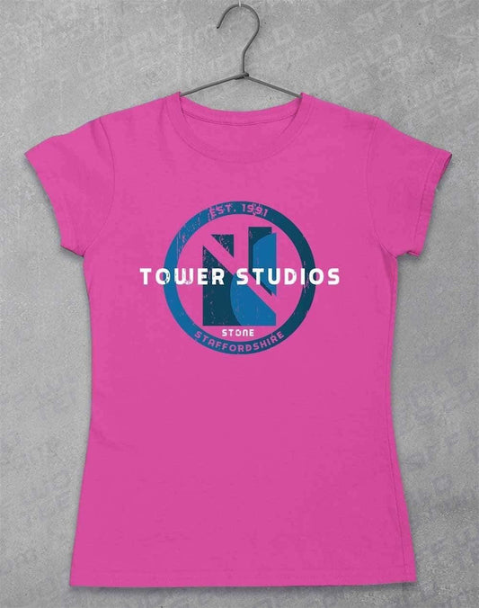 Tower Studios Grunge Circle Womens T-Shirt 8-10 / Azalea  - Off World Tees