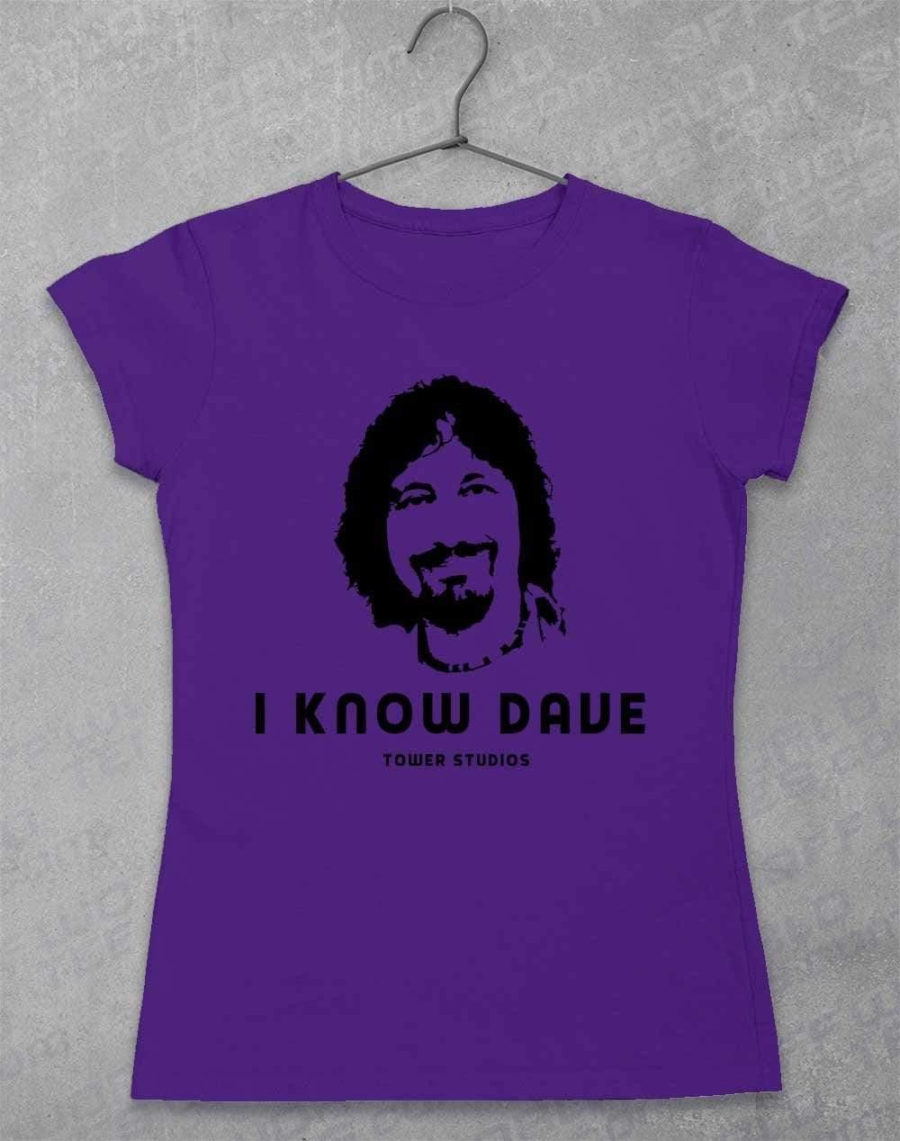 Tower Studios I Know Dave Womens T-Shirt 8-10 / Lilac  - Off World Tees