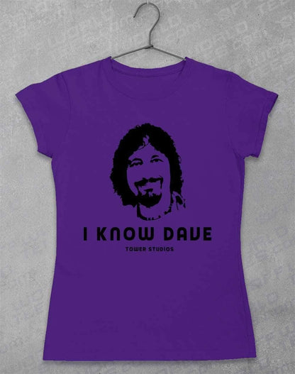 Tower Studios I Know Dave Womens T-Shirt 8-10 / Lilac  - Off World Tees