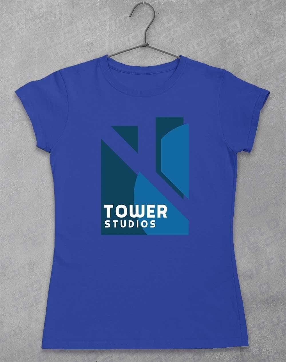 Tower Studios Logo Womens T-Shirt 8-10 / Royal  - Off World Tees